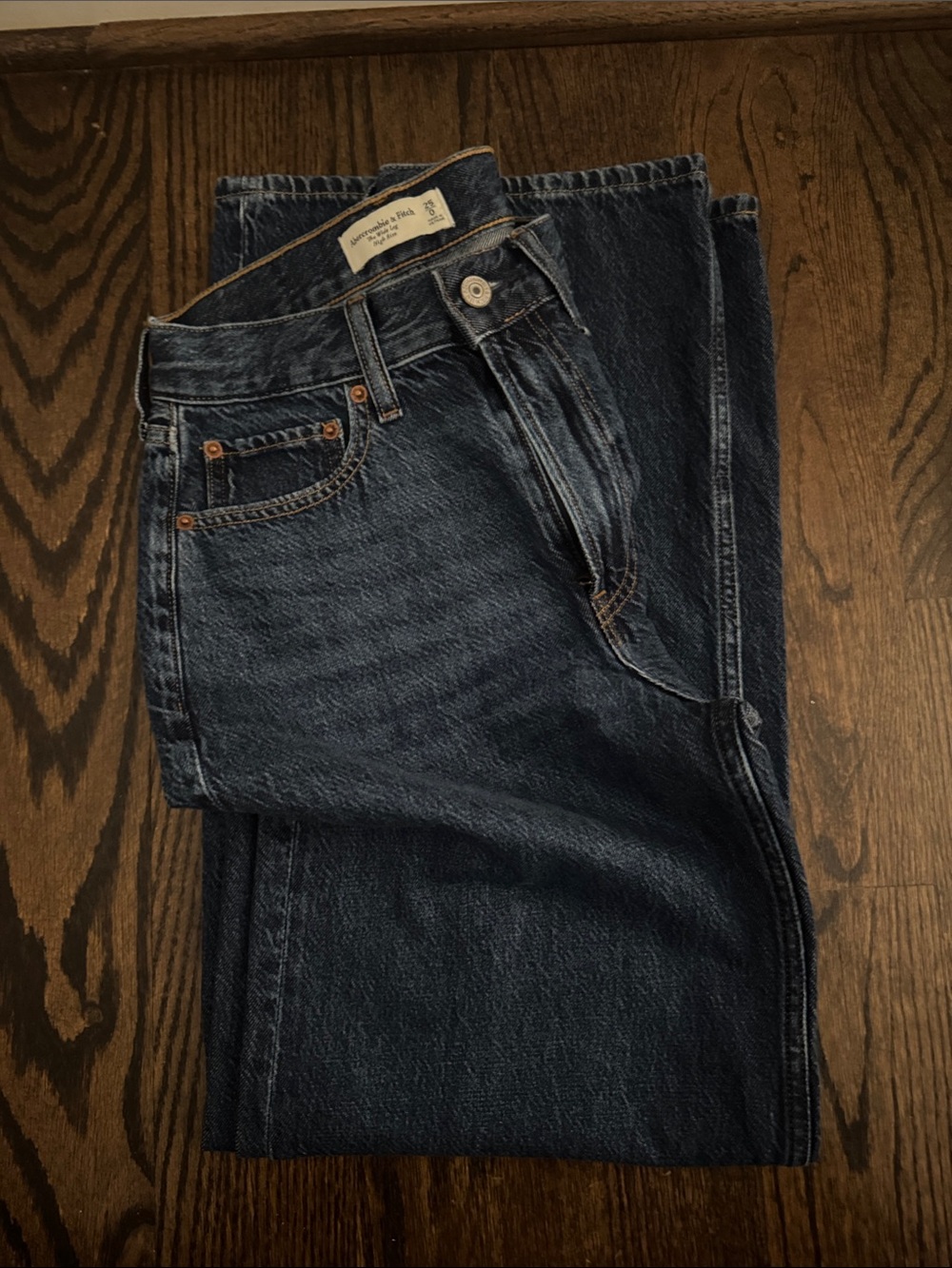 Abercrombie & Fitch Wide Leg High Rise denim size 25
